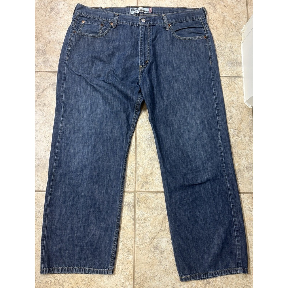 Levi's 569 Loose Straight Jeans Dark Wash Denim Size 40x30